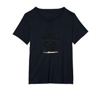 Il y a Trois Chats, j'étais Un Amoureux Amusant des Animaux T-Shirt, Femme Grandes Tailles, Noir, 2X