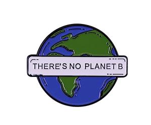 Il y a une broche planète qui change le climat, broche de la terre, broche respectueuse de l'environnement, durable, comme décrit, métal, sans pierre précieuse, as described, Métal, Pas de gemme