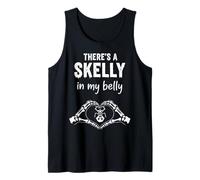 Il y a Une fête d'halloween Skelly in My Belly Ghost Grossesse Débardeur