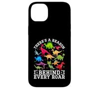 Il y a Une Raison derrière Chaque Rugissement d'un Mignon Dinosaure SPED Autism Coque pour iPhone 14 Plus