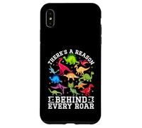 Il y a Une Raison derrière Chaque Rugissement d'un Mignon Dinosaure SPED Autism Coque pour iPhone XS Max