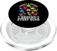 Il y a Une Raison derrière Chaque Rugissement d'un Mignon Dinosaure SPED Autism PopSockets PopGrip pour MagSafe