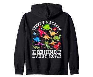 Il y a Une Raison derrière Chaque Rugissement d'un Mignon Dinosaure SPED Autism Sweat à Capuche