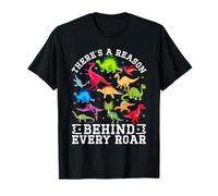 Il y a Une Raison derrière Chaque Rugissement d'un Mignon Dinosaure SPED Autism T-Shirt