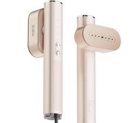 iLAKE Défroisseur vapeur portable 2 en 1 pour vêtements, 100-240 V, double tension, réservoir d'eau de 1000 W et 120 ml, or rose