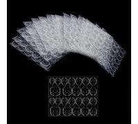 ILamourCar 30 Feuilles 720 Pièces Autocollant d'Ongle de Colle Double Face, Autocollant d'Ongle Adhésif Transparent, Nail Glue Jelly Gel, Onglets Adhésifs pour Ongles à Colle Faux Ongles Conseils