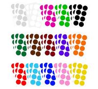 iLamvie 360 Pièces Autocollant D'étiquette de Couleur Ronde, 5 cm, Pour salle de classe, bureau, maison, classification, art, bricolage (15 couleurs)