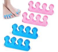 iLamvie 4pcs Séparateurs D'orteils Pédicure,Ecarteur Orteil,Separateur Orteil,Séparateurs D'ongles Lavables Répétables,Separateur Orteil Vernis Pour Application De Vernis À Ongles