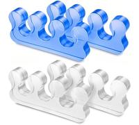 iLamvie 4pcs Séparateurs D'orteils Pédicure,Ecarteur Orteil,Separateur Orteil,Séparateurs D'ongles Lavables Répétables,Separateur Orteil Vernis Pour Application De Vernis À Ongles