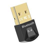 iLamvie Adaptateur Bluetooth 5.4, clé Bluetooth, dongle adaptateur Bluetooth, clé Bluetooth pour PC, faible latence, plug and play, convient pour Windows 7/10/8.1/11 (noir)