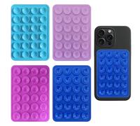 iLamvie Pack de 4 ventouses en Silicone pour Tous Les modèles de téléphones,Support de téléphone antidérapant pour Selfies et vidéos,Durable et Facile à Utiliser(Bleu foncé,Bleu Ciel,Rose,Rose)