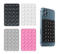 iLamvie Pack de 4 ventouses en Silicone pour Tous Les modèles de téléphones, Support de téléphone antidérapant pour Selfies et vidéos, Mains Libres, Durable et Facile à Utiliser(Noir,Blanc,Gris,Rose)