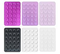 iLamvie Pack de 6 ventouses en Silicone pour Tous Les modèles de téléphones, Support de téléphone antidérapant pour Selfies et vidéos, Mains Libres, Durable et Facile à Utiliser