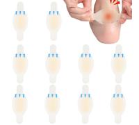 iLamvie Pansement Hydrocolloïde Gel 10 Pièces Bandages Ampoule 2.8 * 6.9cm, Invisibles en Gel pour Prévention et Soin des Pieds