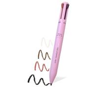 iLamvie Stylo De Maquillage 4-En-1: Eye-Liner, Crayon À Sourcils, À Lèvres, Surligneur - Tout-En-Un Étanche Pour Les Yeux, 4 Couleurs Longue Durée (Pink)