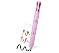 iLamvie Stylo De Maquillage 4 - En - 1,Eyeliner, Crayon À Sourcils, Crayon À Lèvres, Stylo Surligneur, stylo de maquillage multifonction imperméable à l'eau eyes, 4 Couleurs Longue Durée (Pink)