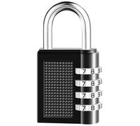 ILantule Cadenas à Combinaison à 4 Digit,cadenas à code en Alliage de Zinc,pas Besoin de Clés,Changez vous Même Votre Code à Volonté,pour Gymnase, école,Portail, Hangar,Casier, Valise