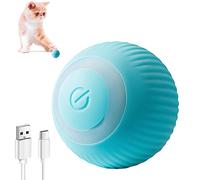 ILantule Jouet de Balle Interactif pour Chat, Boule avec lumière LED, ouet Interactif Interieur pour Chien Chatons, Rotation Automatique à 360 Degrés et Chargement USB