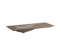 Ilbagnoalessi lav à poser sur meuble sans tp percé 1 tr 1200x500x35 mm café mat - LAUFEN H8179791881111