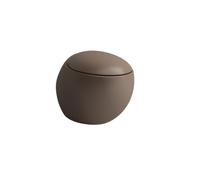 Laufen Alessi one WC suspendu, chasse deau basse, sans rebord, 585x390, kit de montage inclus, H820971, Couleur: Café mat