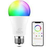 iLC LED Ampoule Connectée Alexa (appareils Echo requis) 10W, RGBW Changement de Couleur Synchro à la Musique E27 Edison RGB Ampoule Multicolore Lampes (1 paquets)