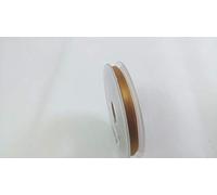 ILC MERCERIE PARADIS Ruban Satin Double Face 6 mm Or FONCÉ (x 2,50 mètres) 100% Polyester Finition Tissus Ornements Décorations - Vendu par 2,50 mètres (Or foncé)