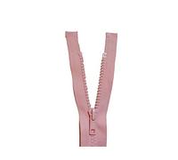 ILC MERCERIE PARADIS - ZIPPER ROSE - 40 CM - MAILLE 5 MM - OUVRABLE SÉPARABLE - LARGEUR 3 CM