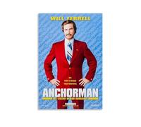 Ilcargoa Anchorman The Legend of Ron Burgundy 2004 Poster sur toile pour décoration murale de bureau 50 x 75 cm