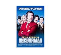 Ilcargoa Anchorman The Legend of Ron Burgundy Movie Poster Toile Art Peinture Bureau Maison Décoration murale Cadeaux 30 x 45 cm