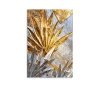 Ilcargoa Poster métallique de l'harmonie des feuilles sur toile pour décoration murale de bureau, maison, cadeau 20 x 30 cm