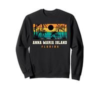 Île Anna Maria, Floride, Plage rétro de l'île Anna Maria Sweatshirt