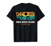 Île Anna Maria, Floride, Plage rétro de l'île Anna Maria T-Shirt