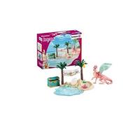SCHLEICH Ile au tresor avec Maman et Bebe dragon - Pour enfant G