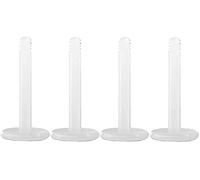 ile aux piercings Lot 4 piercing barre labret bioflex tragus contour levre medusa monroe 1.2x12mm transparente longue tige oreille lobe cartilage
