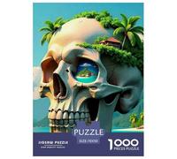 île crâne Paysage Puzzle 1000 Piezas Para Adultos, Juego Desafiante, Antiestrés, Fomenta Colaboración, Decoración 70x50cm/1000pcs