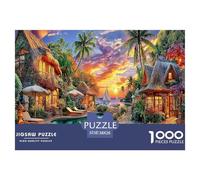 Île de Bali Puzzle 1000 Pièces des Puzzles Difficiles Adaptés Aux Adultes Et Aux Enfants, Jeu De Défi Intellectuel 38x26cm/1000pcs