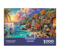 Île de Bali Puzzle 1000 Pièces pour Adultes Et Enfants - Difficile Puzzles, Activité Familiale Captivante,Jeu De Défi Intellectuel 52x38cm/1000pcs