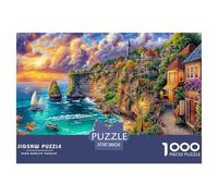 Île de Bali Puzzle 1000 Pièces pour Tous Âges - Jeu Éducatif en Papier Recyclé, Défi Et Décoration pour La Maison 38x26cm/1000pcs