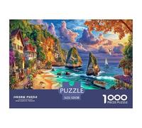 Île de Bali Puzzle 1000 Pièces pour Tous Âges - Jeu Éducatif en Papier Recyclé, Défi Et Décoration pour La Maison 52x38cm/1000pcs