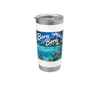 Île de Bora Bora Polynésie française Gobelet isotherme en acier inoxydable double paroi