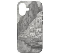Île de Capri Naples Campanie Italie Dessin Crayon Vintage Coque pour iPhone 17