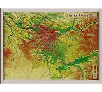 Ile de france 31,8 x 42,2 cm - 31 x 42 cm - Collectif - Georelief - Atlas / carte