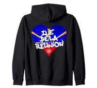 Ile de la Réunion - Coeur réunionnais C26 Sweat à Capuche