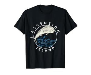 Île de l'Ascension T-Shirt Graphique avec Valeur, Homme, Noir, L