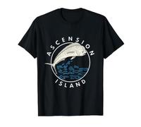 Île de l'Ascension T-Shirt Graphique avec Valeur, Homme, Noir, XL