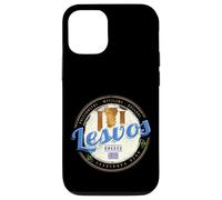 Île de Lesvos en Grèce Souvenir de Vacances Vintage rétro Coque pour iPhone 12/12 Pro