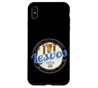 Île de Lesvos en Grèce Souvenir de Vacances Vintage rétro Coque pour iPhone XS Max