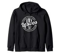 Île de Lesvos en Grèce Souvenir de Vacances Vintage rétro Sweat à Capuche