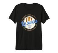 Île de Lesvos en Grèce Souvenir de Vacances Vintage rétro T-Shirt Haut de Gamme