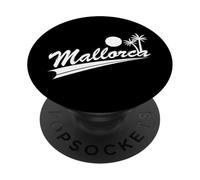 Île de Majorque avec Palmiers PopSockets PopGrip Adhésif